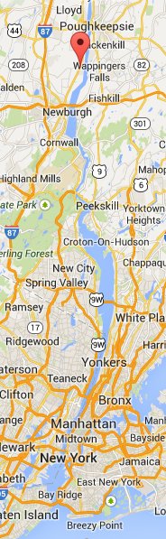 Hudson Valley Map